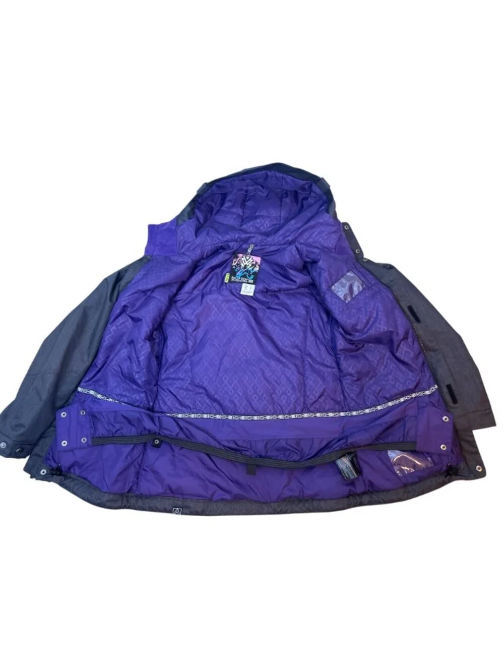 NWT Burton DRYRIDE Womens S/M Insulated Ski Snowboard Jacket Gray Hooded
